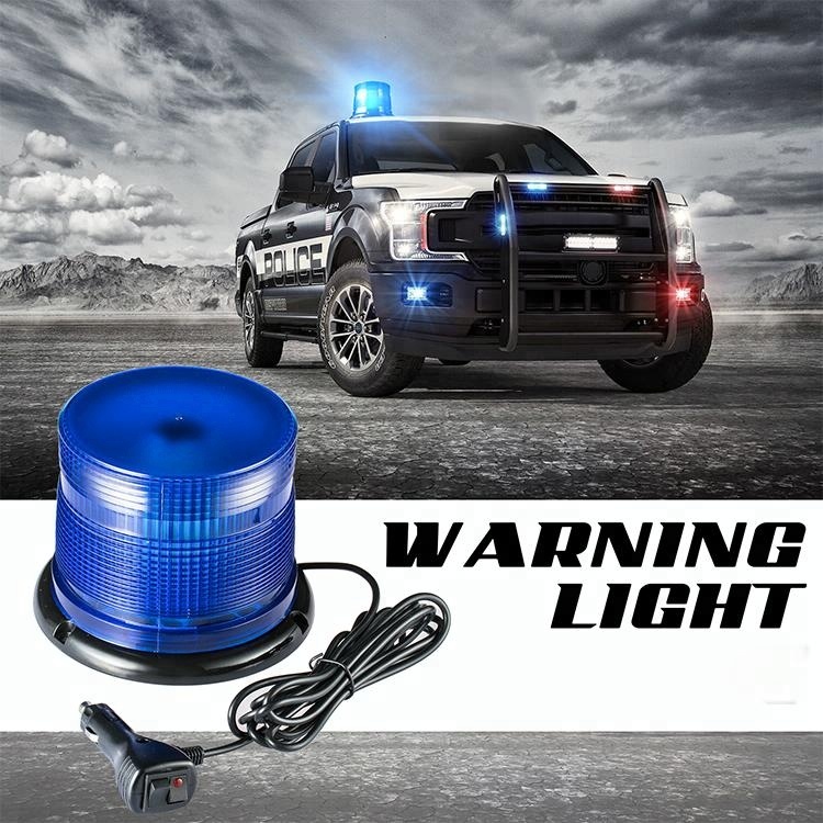 60 watts emergency rotary blue led Police beacon warning light