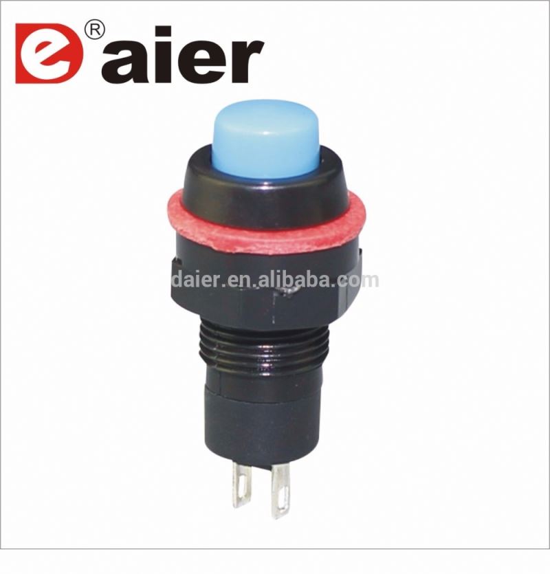 10mm plastic miniature round spst on off button