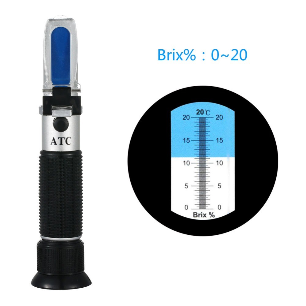 Hot 0-20% Brix Meter Principle Refractometer Made In China Portable Manual Brix Brix Refractometer Brix Meter Refractometer