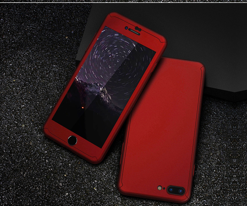 360 Degree Full Cover Case for OPPO R11 R11 Plus R9s A57 A59 Cover Matte Touch 360 Coverage Cover