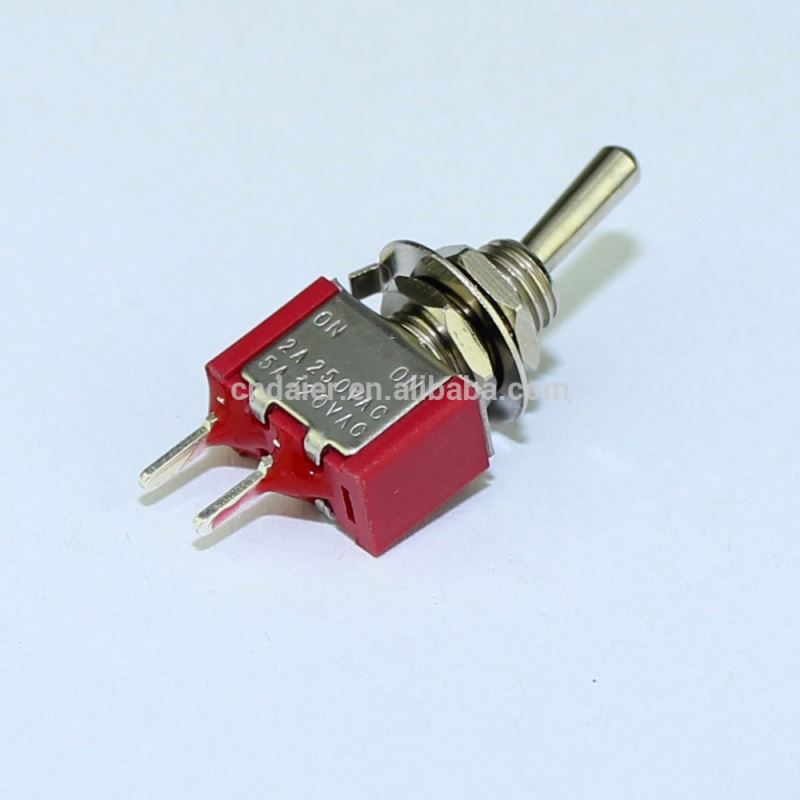 6MM Single Pole 2 Pin PCB Terminals 2 Way Toggle Switch ON OFF