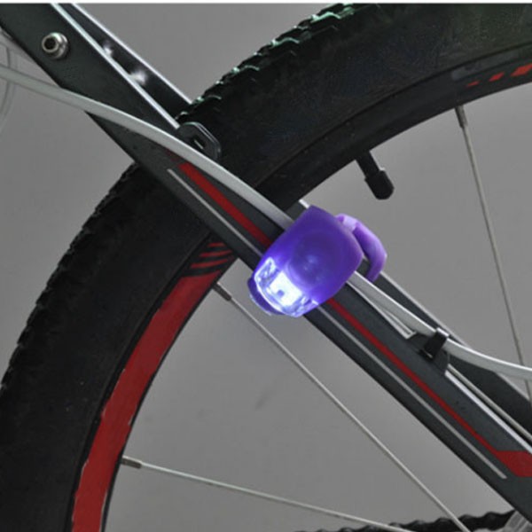 Silicone Bike Rear Bicycle Light Flashlight With 2 LED