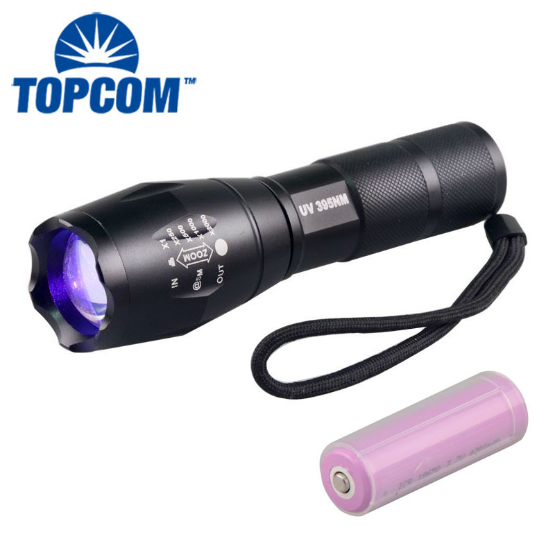 Rechargeable g700 Zoomable 365nm UV Flashlight 365nm UV Amber Detector Flashlight