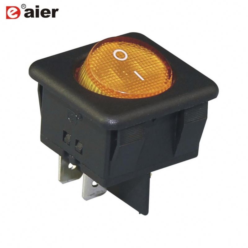 KCD2-10-201 4PIN 16A Coffer Maker Rocker Switch WIth Solder Terminal