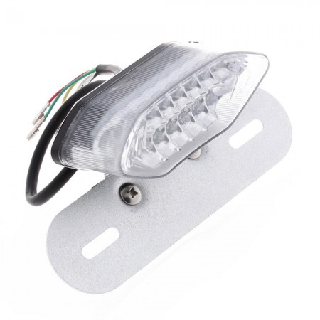 Motorcycle 20 LED Tail License Plate Rear Turn Signal Brake Light 12V Universal