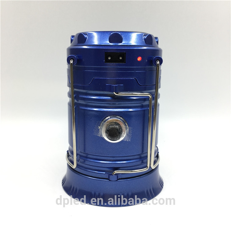 Plastic solar camping lantern folding outdoor lamp 5800t