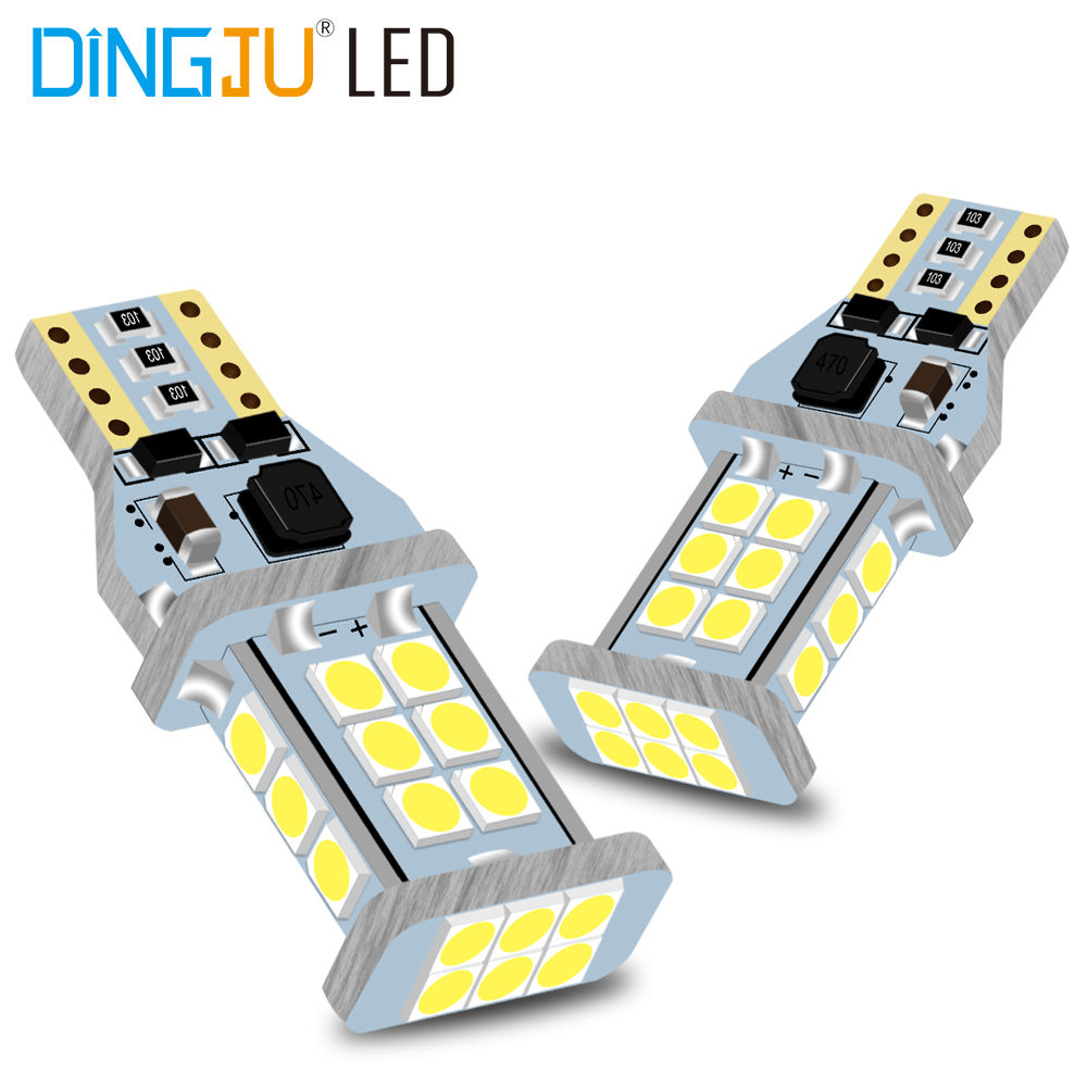 Hot sale factory direct led 921 w16w t15 3030 24SMD car bulb DC10-30V  reversing light Backup lamp with long life