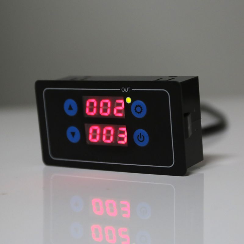 0.1s-999h Countdown Timer Programmable Cycle Control Module Time Delay Relay Dual Display Timer Relay 5V 12V 220V