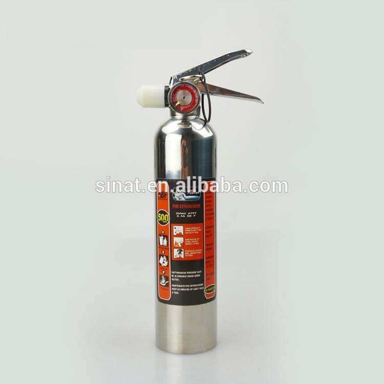 Fire class ABF chrome steel fire extinguisher