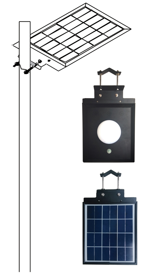 High Lumen waterproof ip65 outdoor 12W/15W integrated all in one led solar streetlight low price JR-PB006