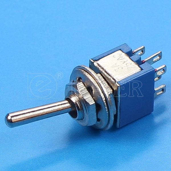 SMTS-202 ON-ON DPDT 6P Mini Terminal Toggle Switch