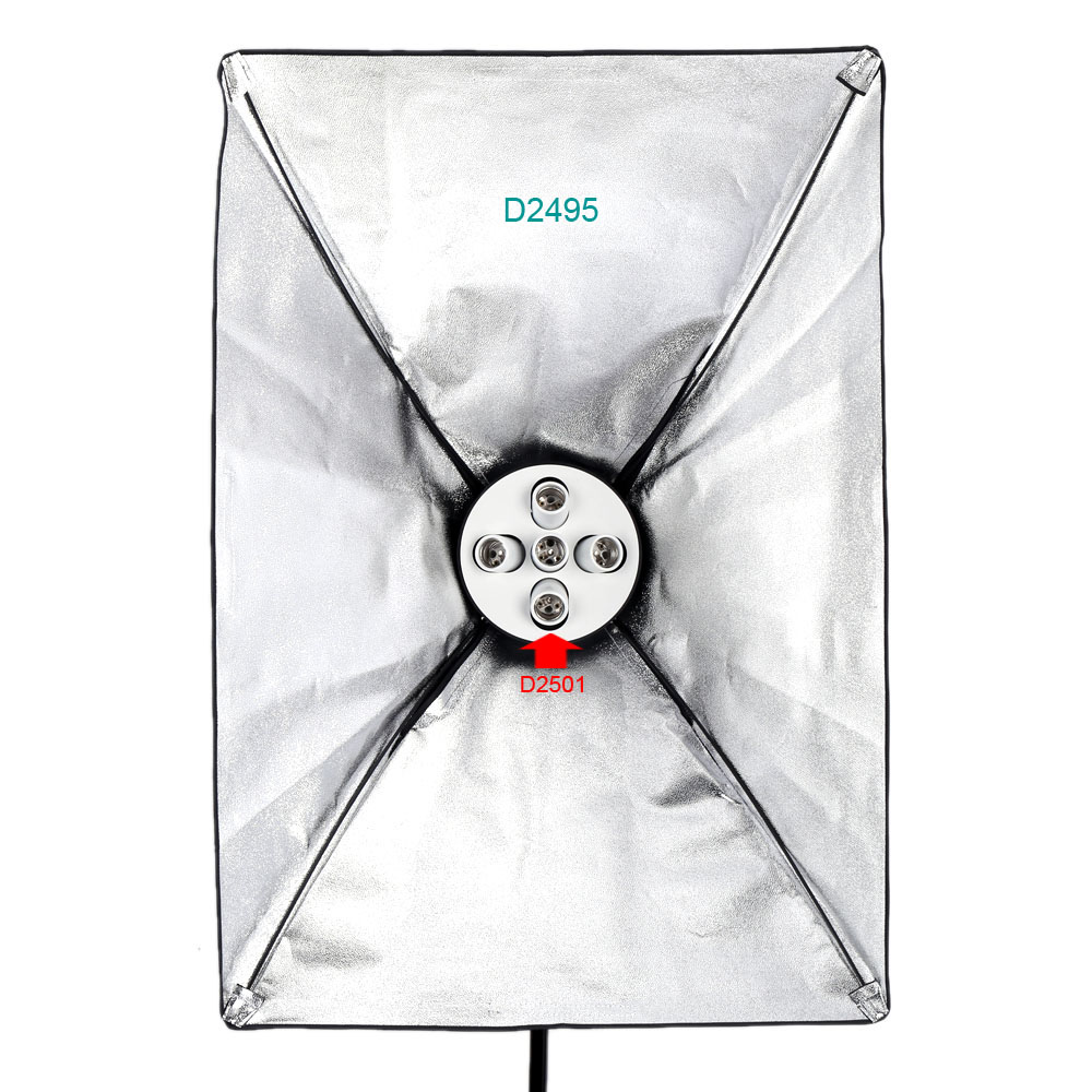 Video Light Photo Studio Bulb Holder 5 in 1 E27 Base Socket Lamp Bulb Holder Adapter for Photo Video Studio Softbox