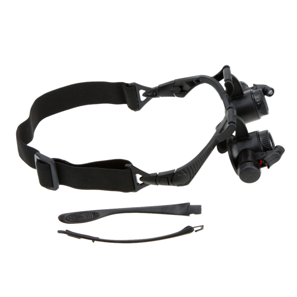 Binocular Loupe Fine Magnifier Magnifying Glasses with Light for Jewelry Appraisal Watch Repair mini lupa terza mano glass loupe