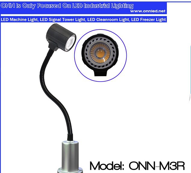 ONN model M3R 24V 220V IP20 gooseneck machine light with magnet base