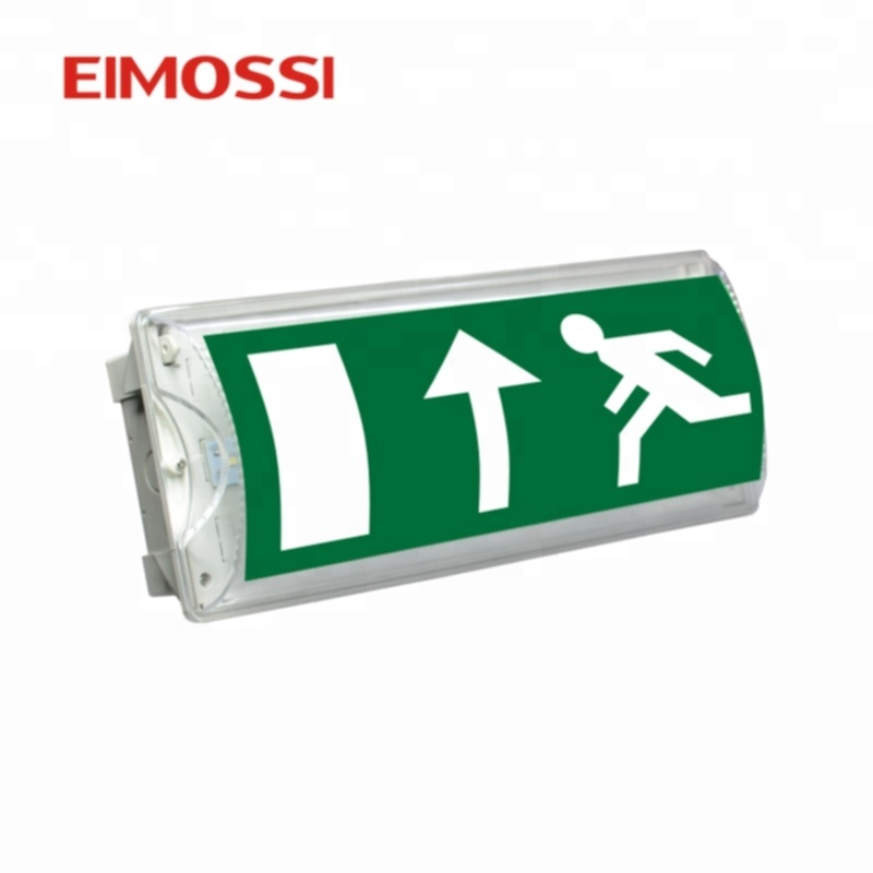 Fire Lighting IP65 Maintained or Non-maintained Bulkhead EXIT Lighting With Stickers