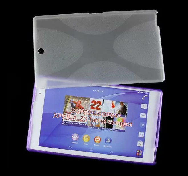 Mix colors X line soft cover TPU Case for Sony Z3 tablet compact SGP621 SGP641