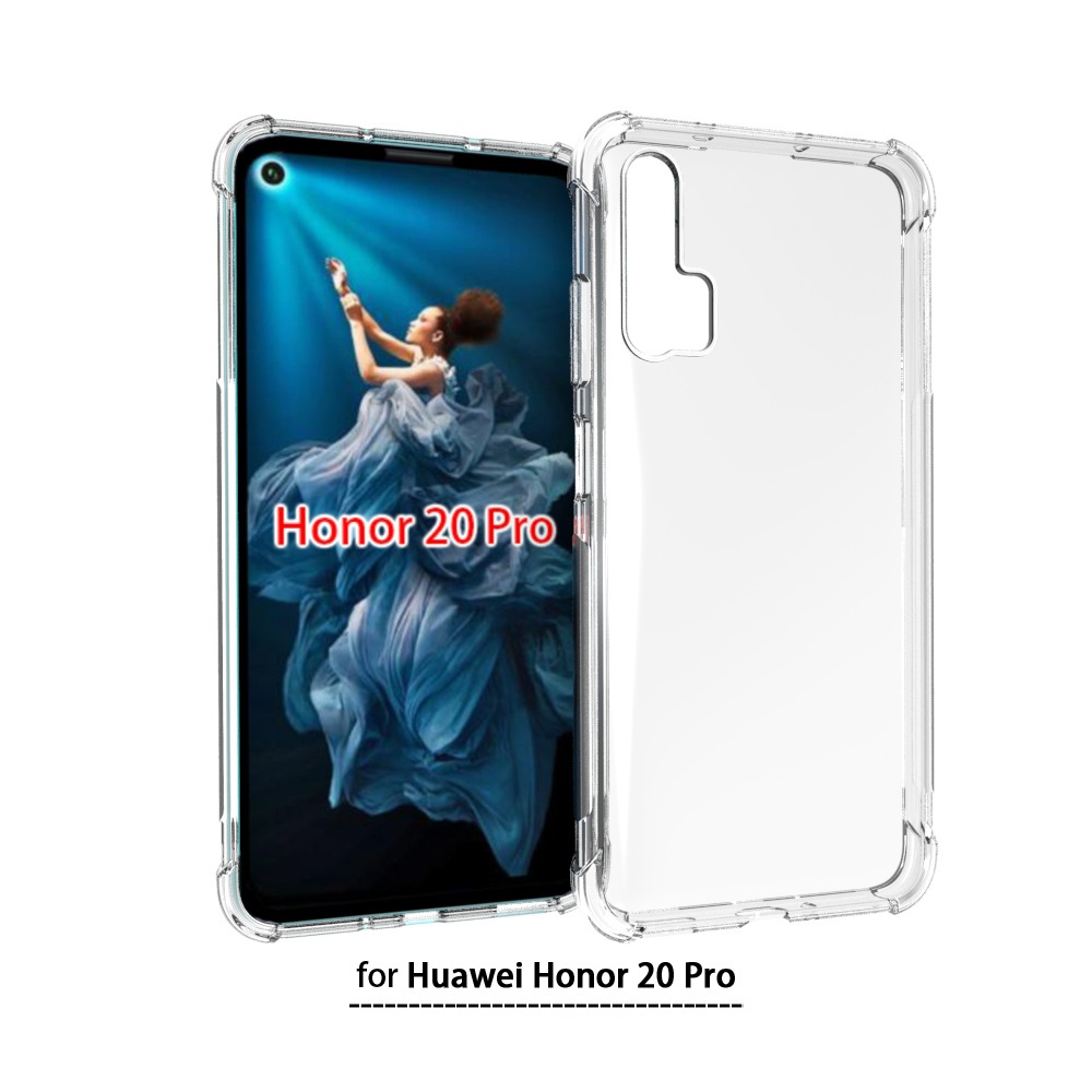Transparent Shockproof soft  case For Huawei honor 20 Pro Tpu cover