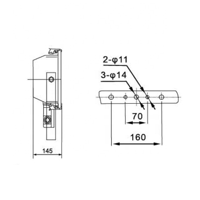 TG19 2*250W marine flood light lighting fitting metal halide lamp