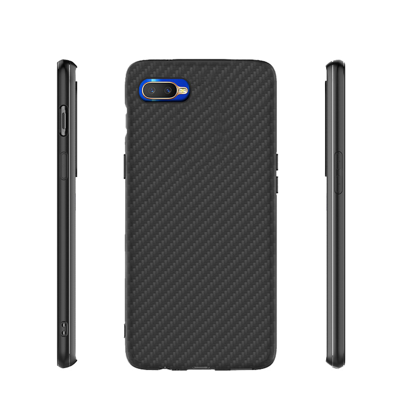 Matte Finish Carbon Fiber Textured Light Thin Shock Absorbing Bumper Skin hard case For OPP O K1