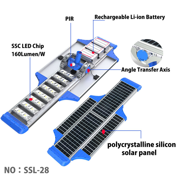 Professional production high quality outdoor solar street light 80w 100w