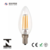 INMETRO certificate 0.7 PF  Vintage led filament candle bulb C35 full glass light source 7W E14
