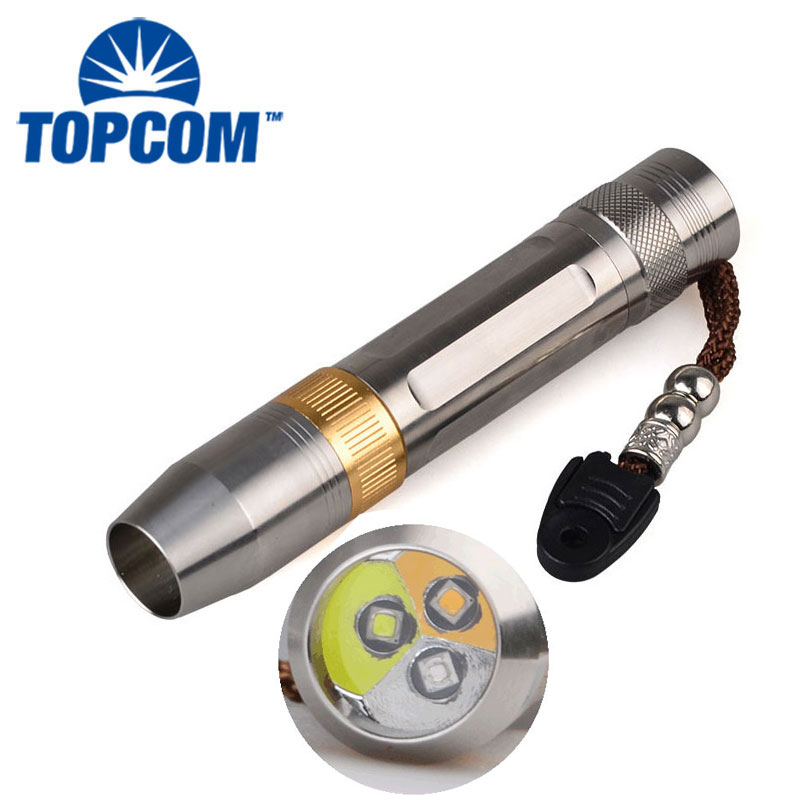 UV White Yellow Light Torch 395nm 365nm Amber Detector UV Jade Flashlight