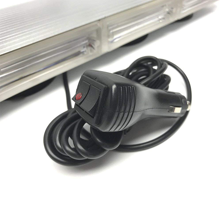 60w waterproof red led mini emergency lightbar for ambulance police firefighters truck vehicle