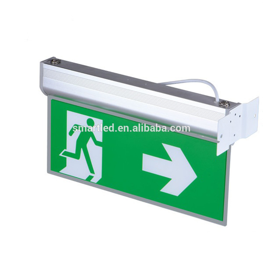 Edge Lit Acrylic LED Exit Sign With 5 Kinds of Installation