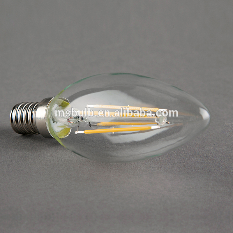 interior decoration LED filament candle C35 G45 G95 G125 filament bulbs 360 high luminous 85~265V E27 B22 4W