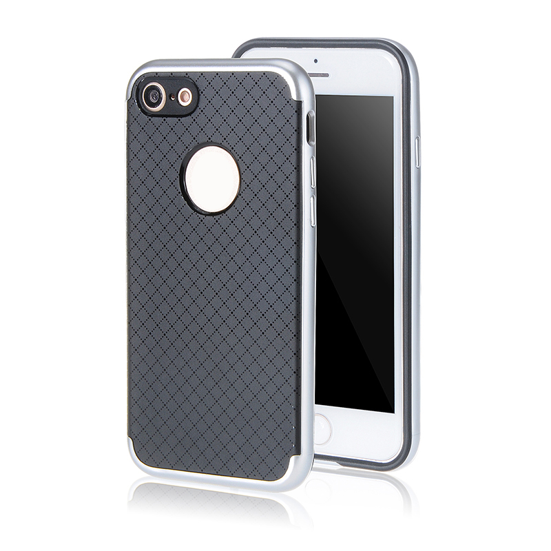 Hot Sell 2in1 Newest Lattice pattern Carbon Fiber Case For IPhone 7 TPU+PC Back Cover