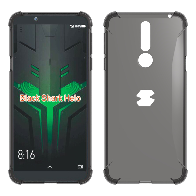 Transparent TPU Cover case For Xiaomi Black Shark Helo Clear Shockproof cover