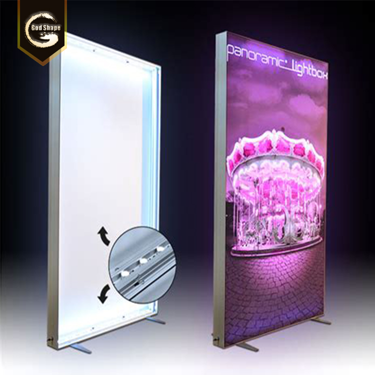 Hot sale fabric advertising fabric light box big size outside advertising show box