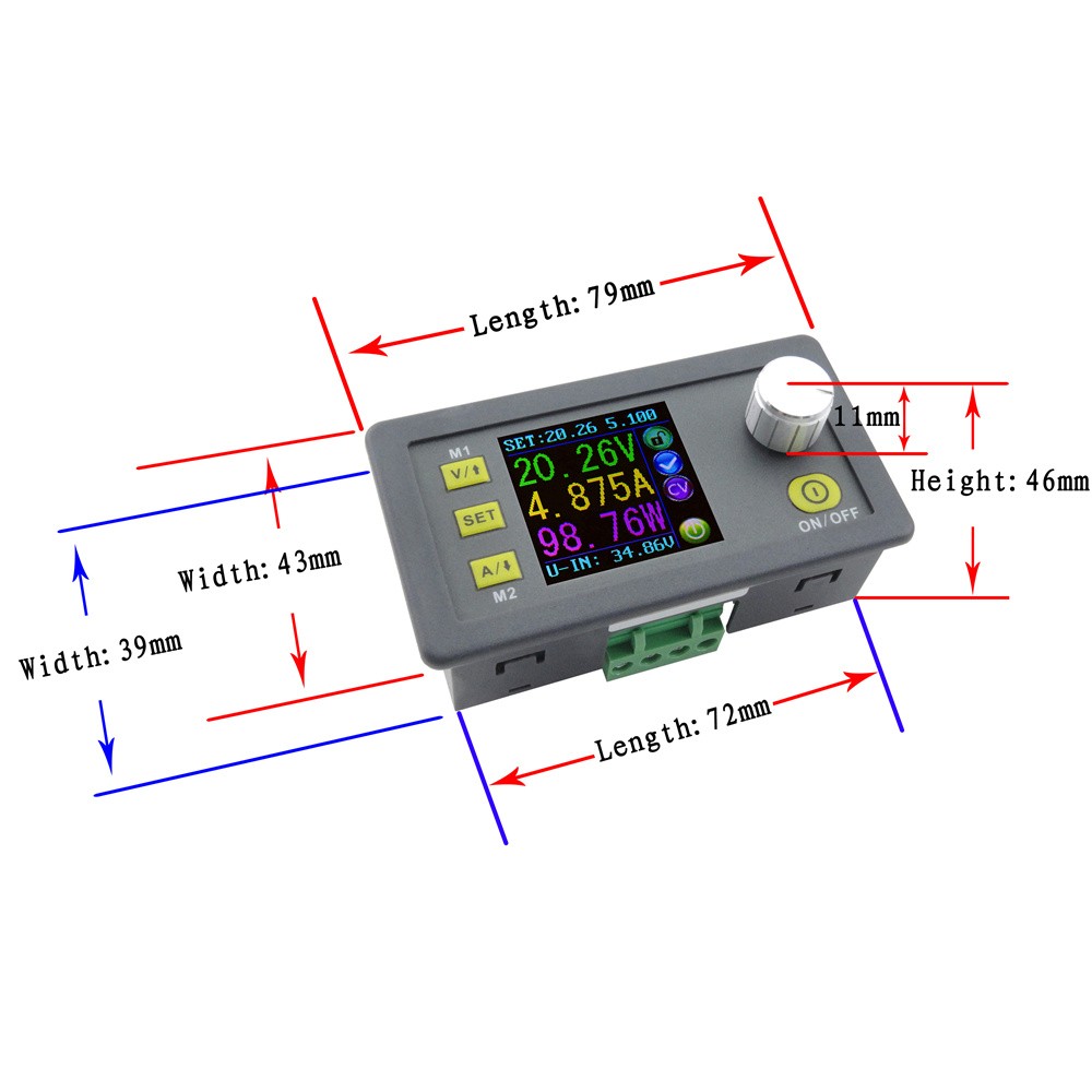 New DPS5005 USB Communication Function Constant Voltage Current Power Supply Step-down Programmable Power Supply Module Buck LCD