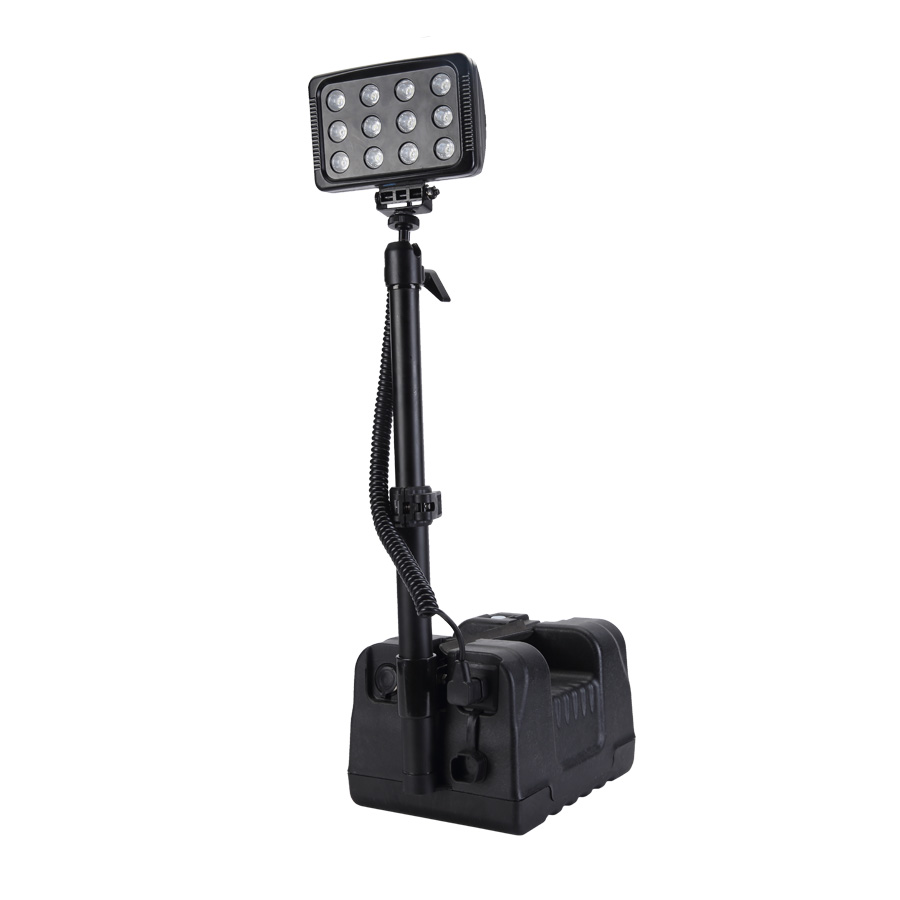 Rechargeable Searchlight Flood Light Tower Long Distance Model 5JG-RALS-9936 36w IP65 Emergency Outdoor Mining LED Lighting