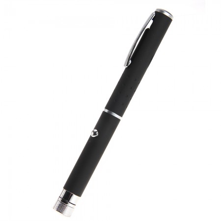 Copper Pen Shaped Starry Pattern Purple Laser Pointer Flashlight High Power Laser 405nm 5mw-black