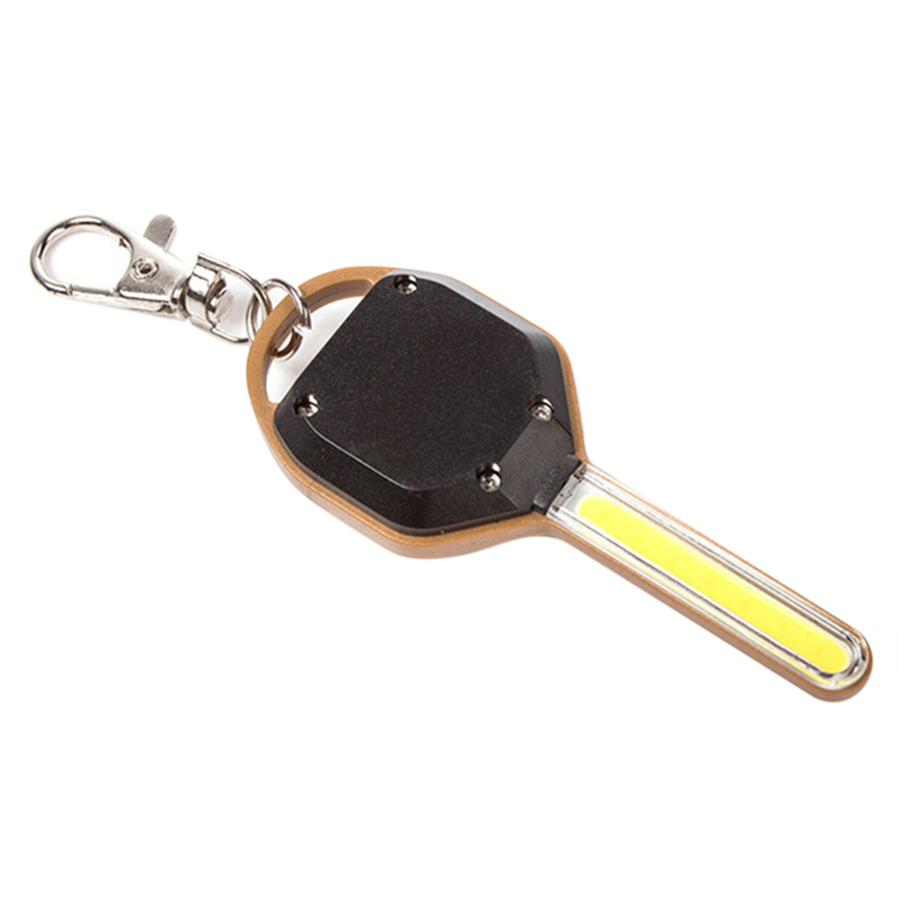 MINI Key Shape Portable Super Bright  LED Torch Keychain Flashlight Batteries Included