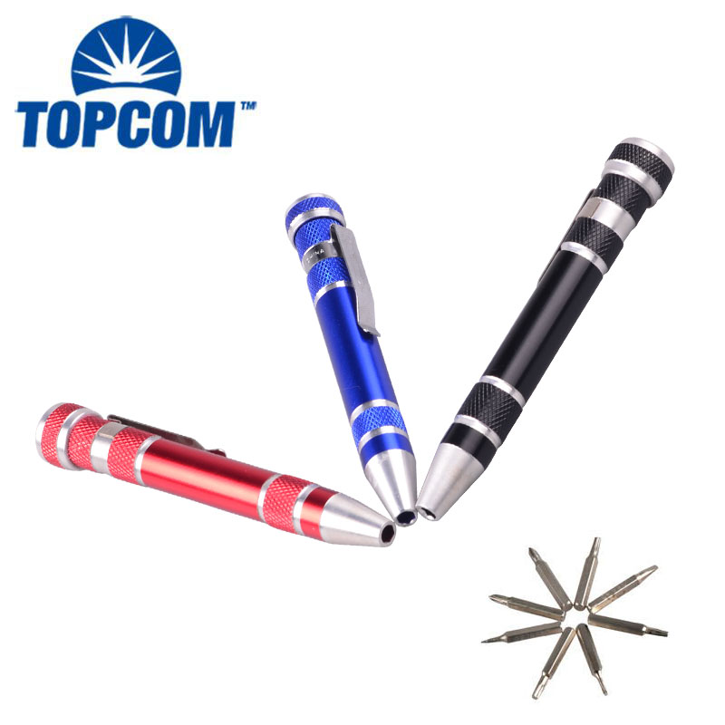 Colorful Clip Mini 8 in 1 Easy Carry Phillips Screwdriver Pen