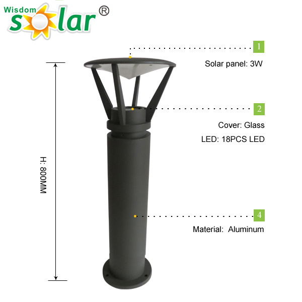 customized led solar garden lights outdoor with high quality and low price