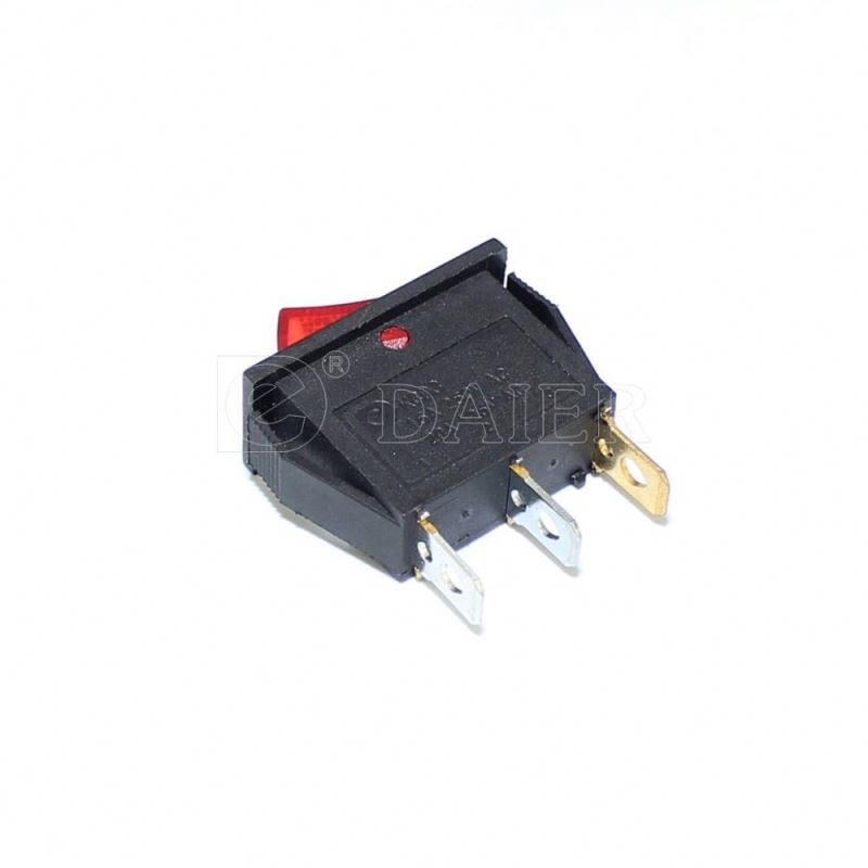 Black ON OFF 3PIN Lighted Rocker Switch 12V Single Pole