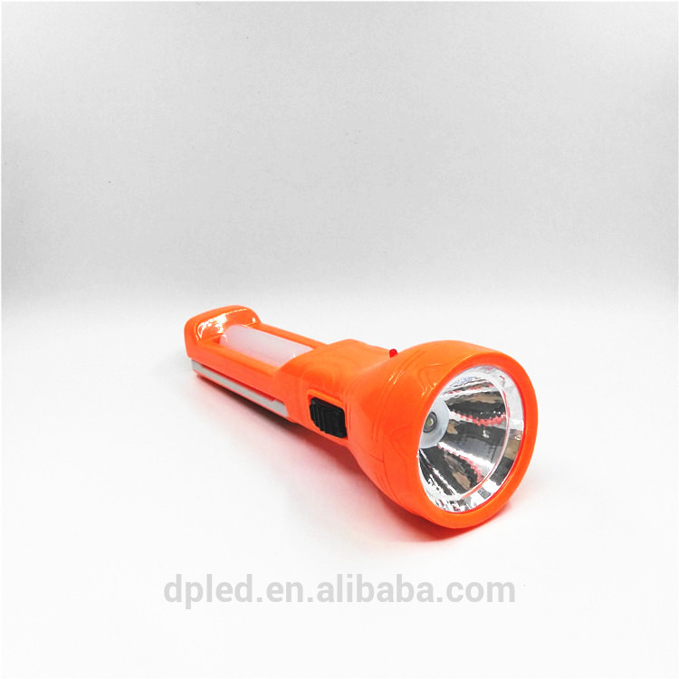 Plastic solar led torch lamp with flip 7 led side lamp flashlight