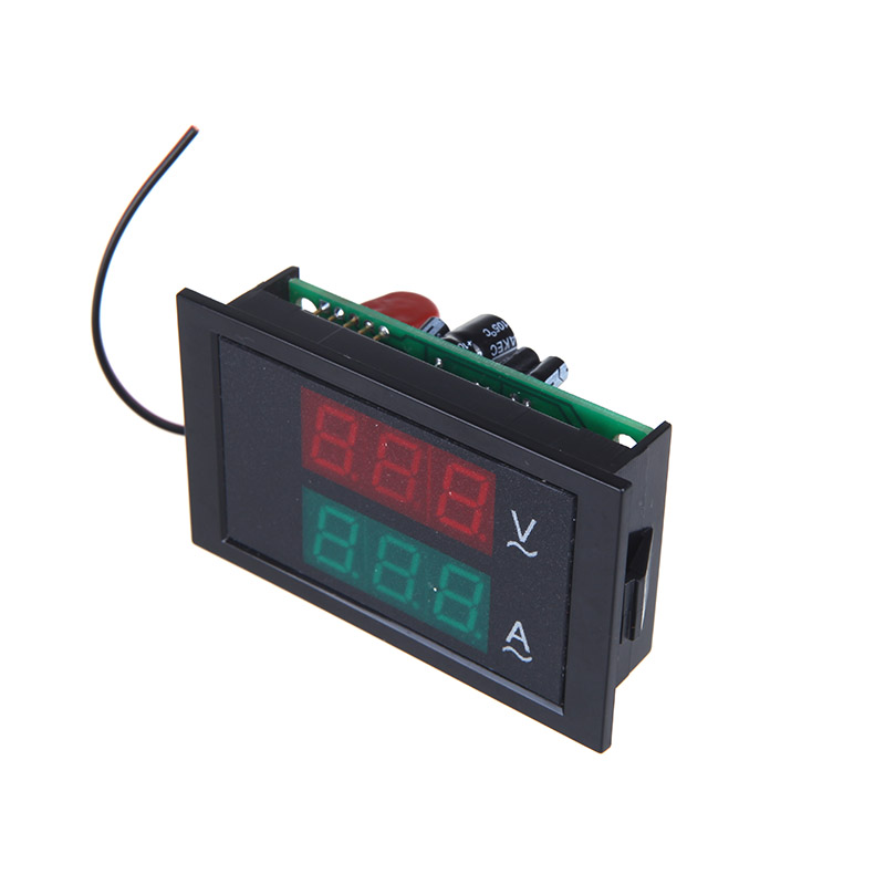 Digital LED Voltage Meter Ammeter Voltmeter diagnostic-tool voltimetro with Current Transformer AC80-300V 0-100.0A Dual Display