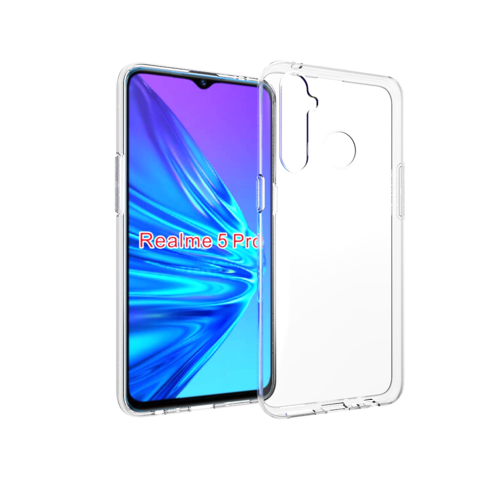 Soft Tpu Transparent case For OPPO Realme 5 Pro Shockproof Phone  cover