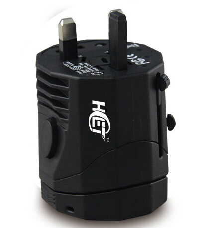 Hot Sale Portable Multifunction Universal Adapter Plugs with 2 USB HUBS/UK/US/EU/AU