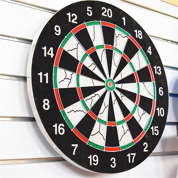 Champion Tournament Bristle Dartboard, Double-Sided Flocking Dart Board