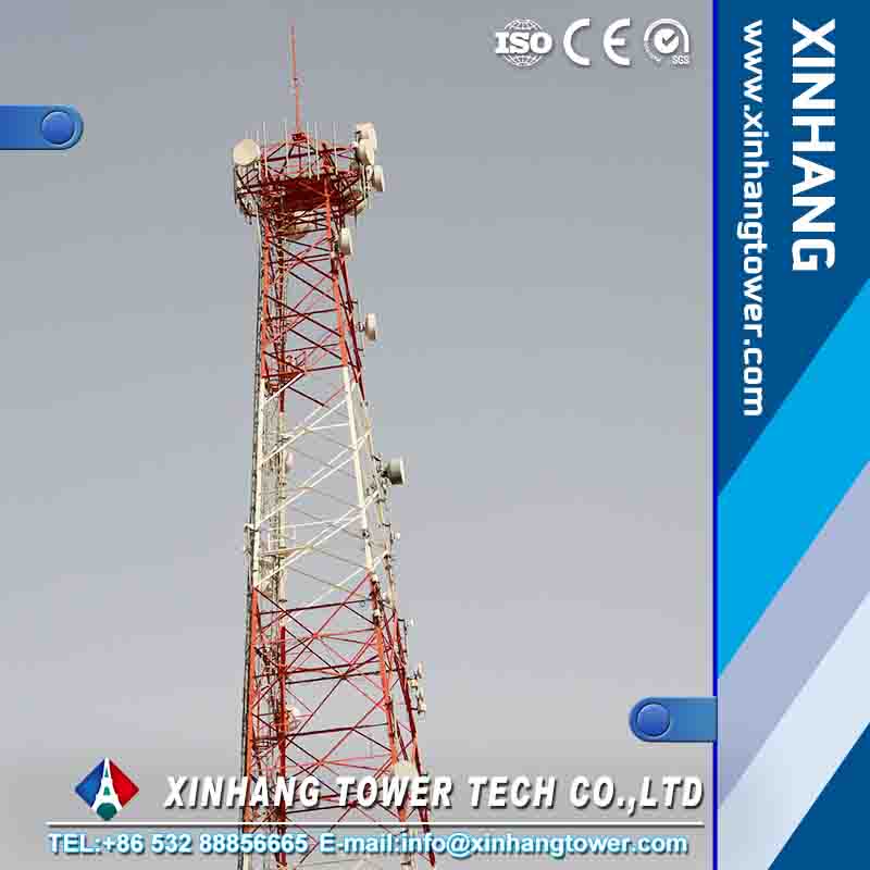 light tower mast communication telecom guyed tower