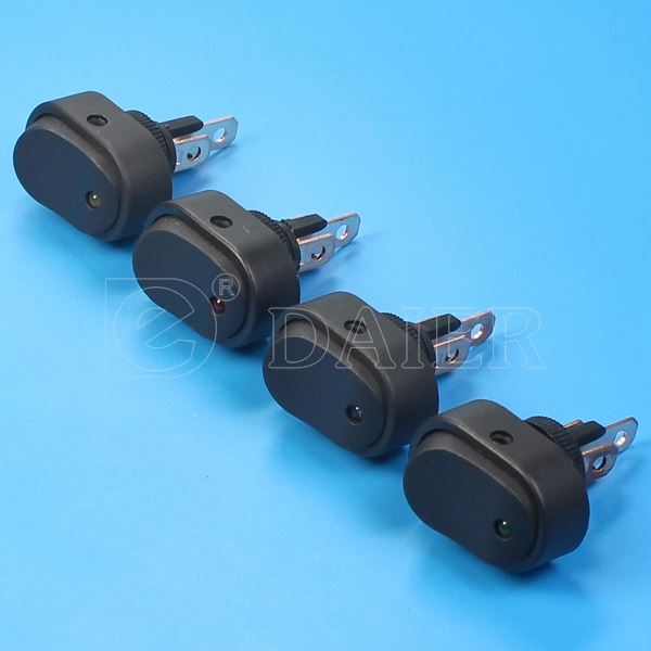 12MM 20A SPST 3 Pin ON OFF 2 Position Lighted Auto Switches Rocker