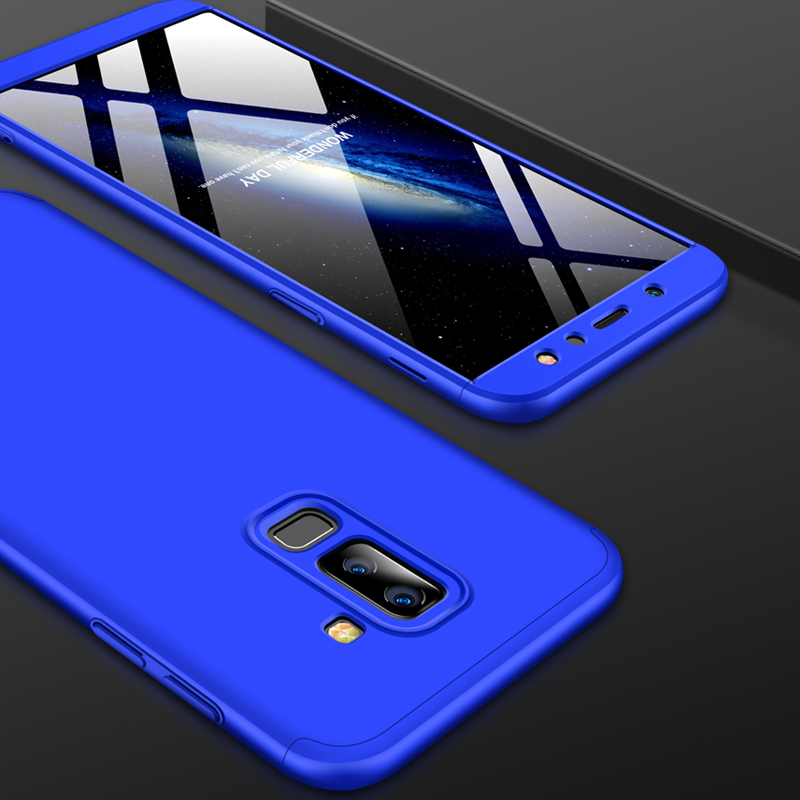 360 Cover case for Samsung Galaxy A6 Plus, Removable 3in1 Hard PC Shield Back Cover Case for Samsung Galaxy A6 Plus phone cases