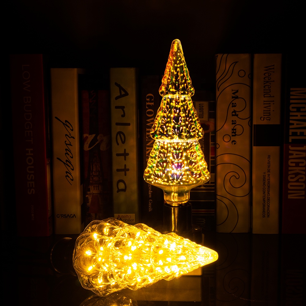 Creative Christmas Tree 3D Filament Illusion Lamp Led Fancy Led Lamp light bulb