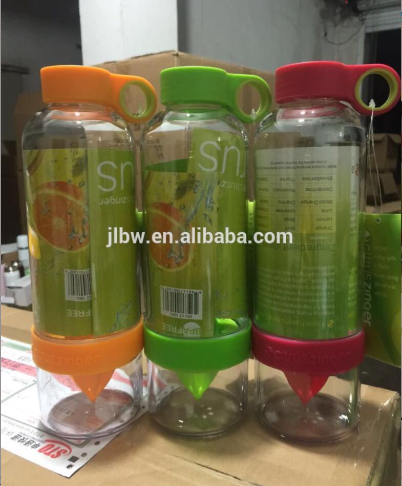 food grade plastic press Lemon juice maker juicer sport bottle
