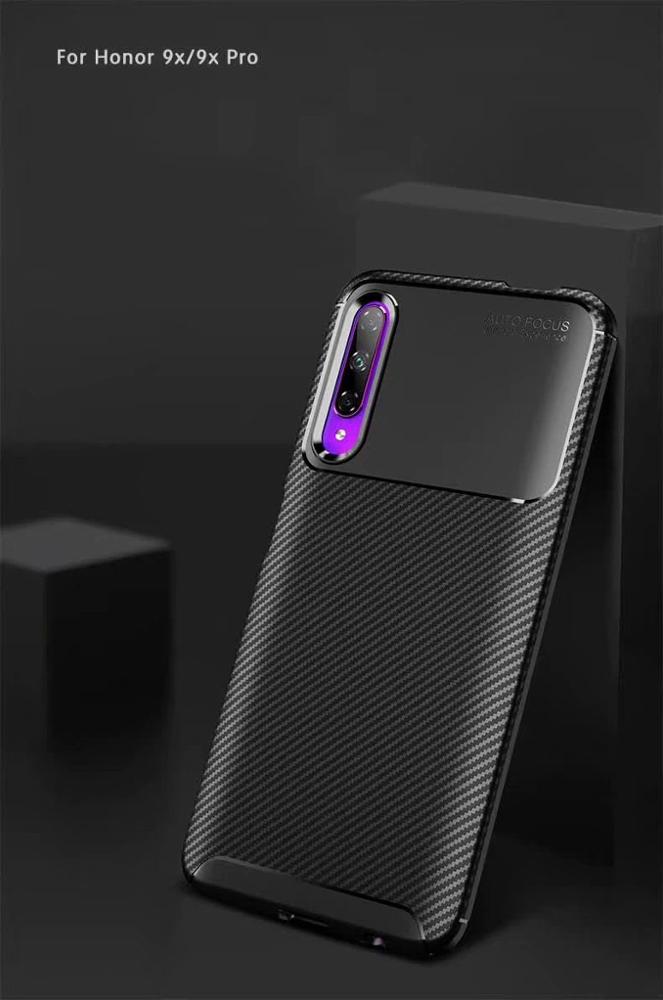 New Premium Shock Protection Carbon Fiber Skin TPU Silicone Case For Huawei honor 9X Pro